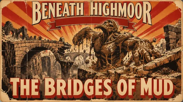 Floor 10 title card: The Bridges of Mud, a painted matinee poster