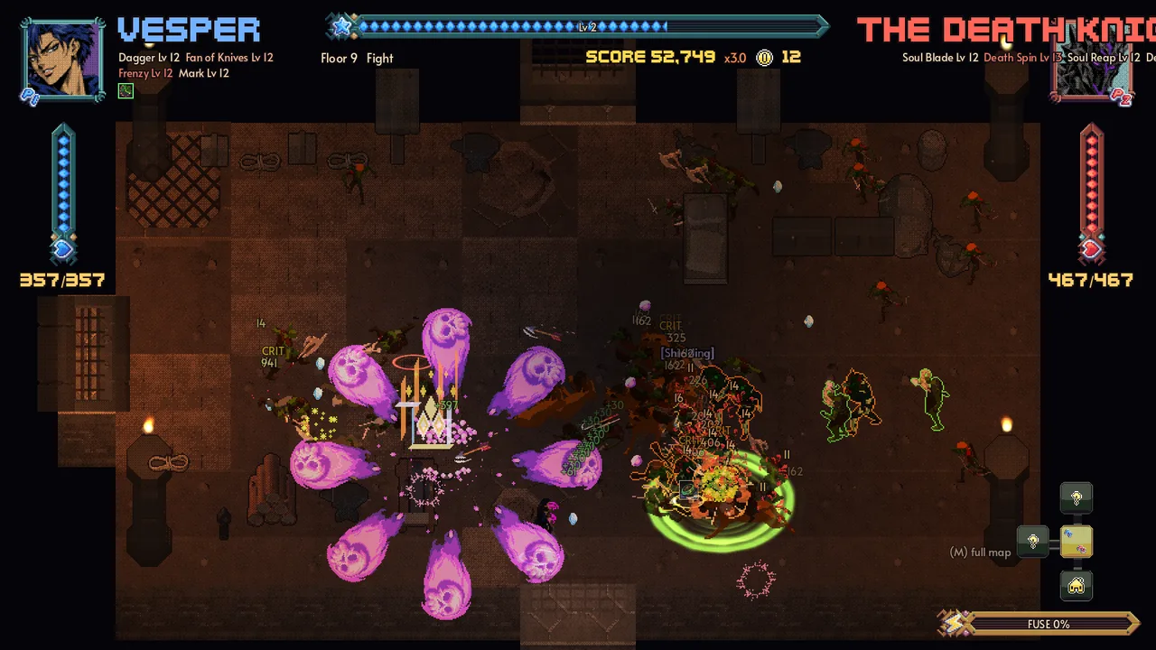Void skulls spin out around the Death Knight as Vesper clears the Raider War Camp